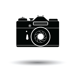 Image showing Icon of retro film photo camera