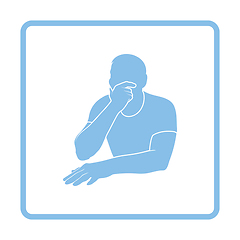 Image showing Thinking man icon