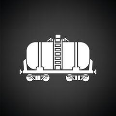 Image showing Oil railway tank icon