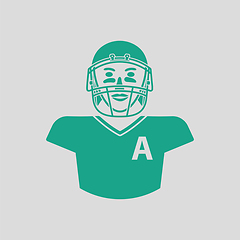 Image showing American football player icon