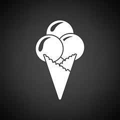 Image showing Ice-cream cone icon