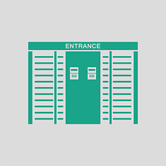 Image showing Stadium entrance turnstile icon