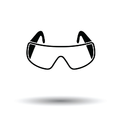 Image showing Icon of chemistry protective eyewear