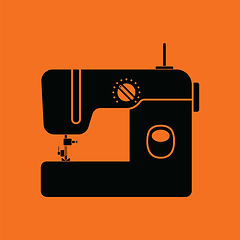 Image showing Modern sewing machine icon