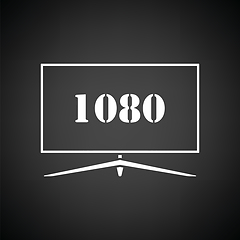 Image showing Wide tv icon