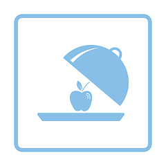 Image showing Apple inside cloche icon