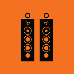 Image showing Audio system speakers icon