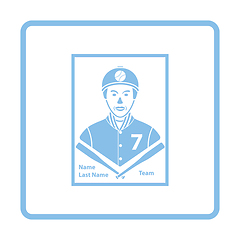 Image showing Baseball card icon