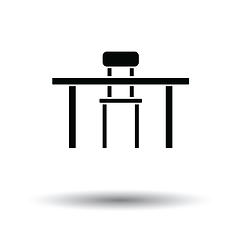 Image showing Table and chair icon