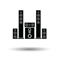 Image showing Audio system speakers icon