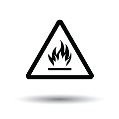 Image showing Flammable icon