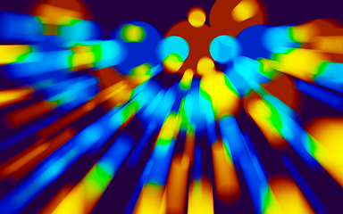 Image showing Colorful holographic swirl, vortex prism. Speed laser motion.