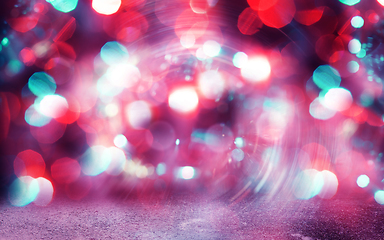 Image showing Glitter vintage lights background. Defocused bokeh effect. Backgrround, wallpaper