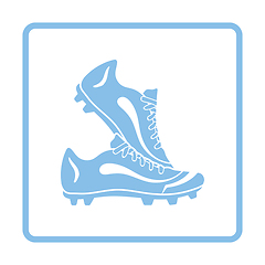 Image showing Pair soccer of boots  icon
