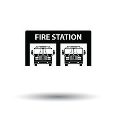 Image showing Fire station icon