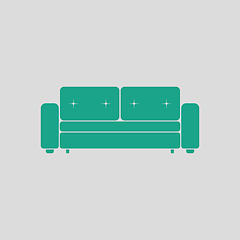 Image showing Cinema sofa icon