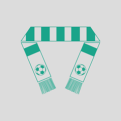 Image showing Football fans scarf icon