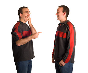 Image showing Pointing And Laughing
