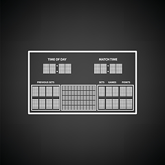 Image showing Tennis scoreboard icon