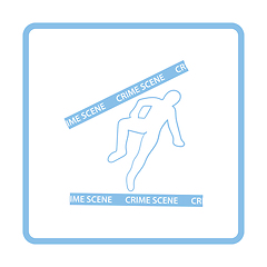 Image showing Crime scene icon