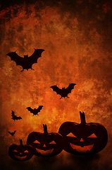 Image showing Halloween Pumpkins