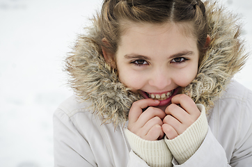 Image showing Young girl smiling