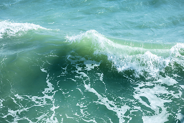 Image showing blue ocean wave