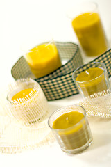 Image showing five yellow candles