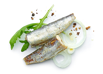 Image showing canned sardines and spices