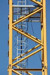 Image showing Ladder on a crane