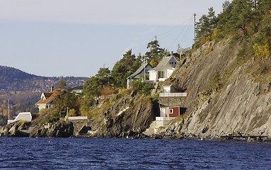 Image showing Cottage near the sea. 