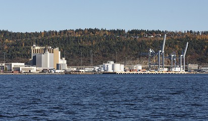 Image showing Part of oslo harbour. 