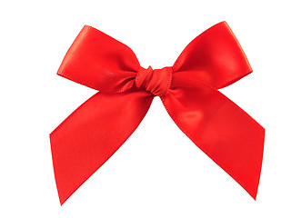 Image showing Isolated red bow