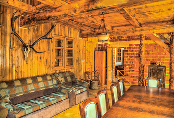 Image showing Wooden Room in a Chalet