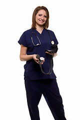 Image showing Smiling woman nurse