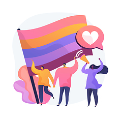 Image showing LGBT pride vector concept metaphor