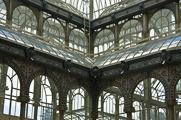 Image showing Glass Palace of the Retiro Park