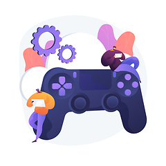 Image showing Console gamepad vector concept metaphor
