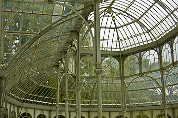 Image showing Glass Palace of the Retiro Park