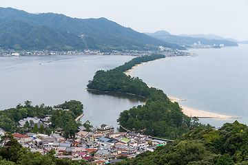 Image showing Amanohashidate in Kyoto city of Japan