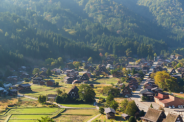 Image showing Traditional Japanese Shirakawago village 