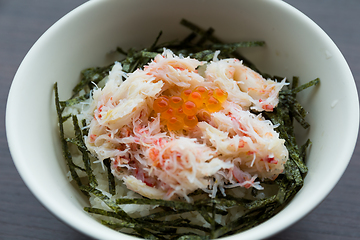 Image showing Japanese crab meat