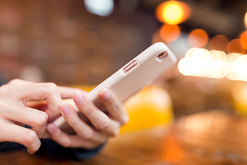 Image showing Woman use of mobile phone