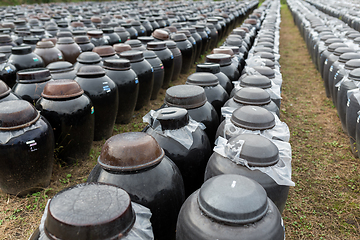 Image showing Vinegar Barrel in factory