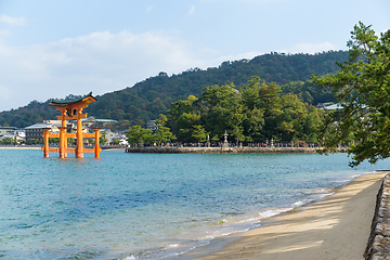 Image showing Itsukushima Shrine in Miyajima