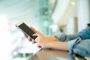 Image showing Woman use of mobile phone