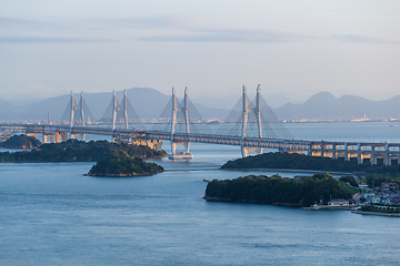 Image showing Great Seto Bridge in Japan