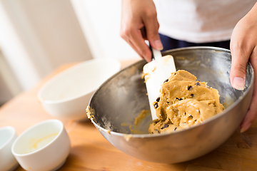 Image showing Process of baking cookies at home