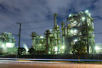 Image showing Petrochemical oil refinery factory 