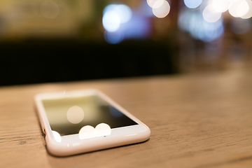 Image showing Mobile phone on table